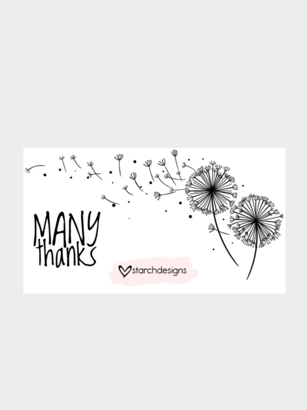 100 Dandelions Personalized Package Inserts | Stickers Bundle